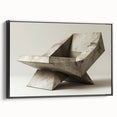 Brutalist Design Art | Geometric Concrete Sculpture Modern Industrial Print