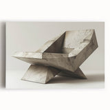 Brutalist Design Art | Geometric Concrete Sculpture Modern Industrial Print
