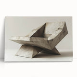 Brutalist Design Art | Geometric Concrete Sculpture Modern Industrial Print