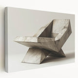 Brutalist Design Art | Geometric Concrete Sculpture Modern Industrial Print