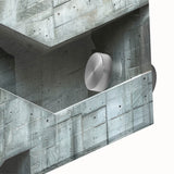 Brutalist Wall Art | Raw Concrete Geometric Structure Industrial Print