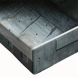 Brutalist Wall Art | Raw Concrete Geometric Structure Industrial Print