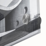 Brutalist Wall Art | Curved Concrete Structure Modern Architectural Print