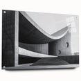 Brutalist Wall Art | Curved Concrete Structure Modern Architectural Print