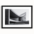 Brutalist Wall Art | Curved Concrete Structure Modern Architectural Print