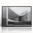 Brutalist Wall Art | Curved Concrete Structure Modern Architectural Print