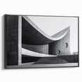 Brutalist Wall Art | Curved Concrete Structure Modern Architectural Print