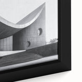 Brutalist Wall Art | Curved Concrete Structure Modern Architectural Print