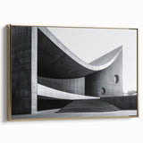 Brutalist Wall Art | Curved Concrete Structure Modern Architectural Print