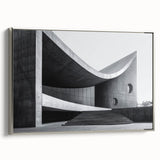 Brutalist Wall Art | Curved Concrete Structure Modern Architectural Print