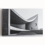 Brutalist Wall Art | Curved Concrete Structure Modern Architectural Print