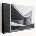 Brutalist Wall Art | Curved Concrete Structure Modern Architectural Print