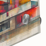 Modern Brutalist Wall Art with Geometric Concrete Forms | Industrial Style