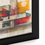 Modern Brutalist Wall Art with Geometric Concrete Forms | Industrial Style