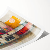 Modern Brutalist Wall Art with Geometric Concrete Forms | Industrial Style