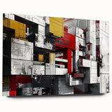 Bold Brutalist Wall Art | Industrial Geometric Design with Concrete Textures
