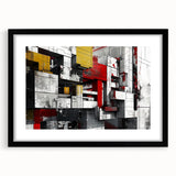 Bold Brutalist Wall Art | Industrial Geometric Design with Concrete Textures
