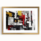 Bold Brutalist Wall Art | Industrial Geometric Design with Concrete Textures