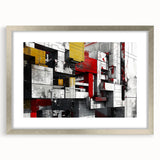 Bold Brutalist Wall Art | Industrial Geometric Design with Concrete Textures