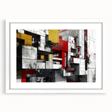 Bold Brutalist Wall Art | Industrial Geometric Design with Concrete Textures