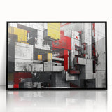 Bold Brutalist Wall Art | Industrial Geometric Design with Concrete Textures
