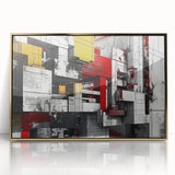 Bold Brutalist Wall Art | Industrial Geometric Design with Concrete Textures