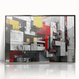 Bold Brutalist Wall Art | Industrial Geometric Design with Concrete Textures