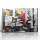 Bold Brutalist Wall Art | Industrial Geometric Design with Concrete Textures