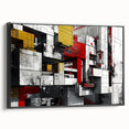 Bold Brutalist Wall Art | Industrial Geometric Design with Concrete Textures