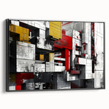 Bold Brutalist Wall Art | Industrial Geometric Design with Concrete Textures