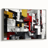 Bold Brutalist Wall Art | Industrial Geometric Design with Concrete Textures