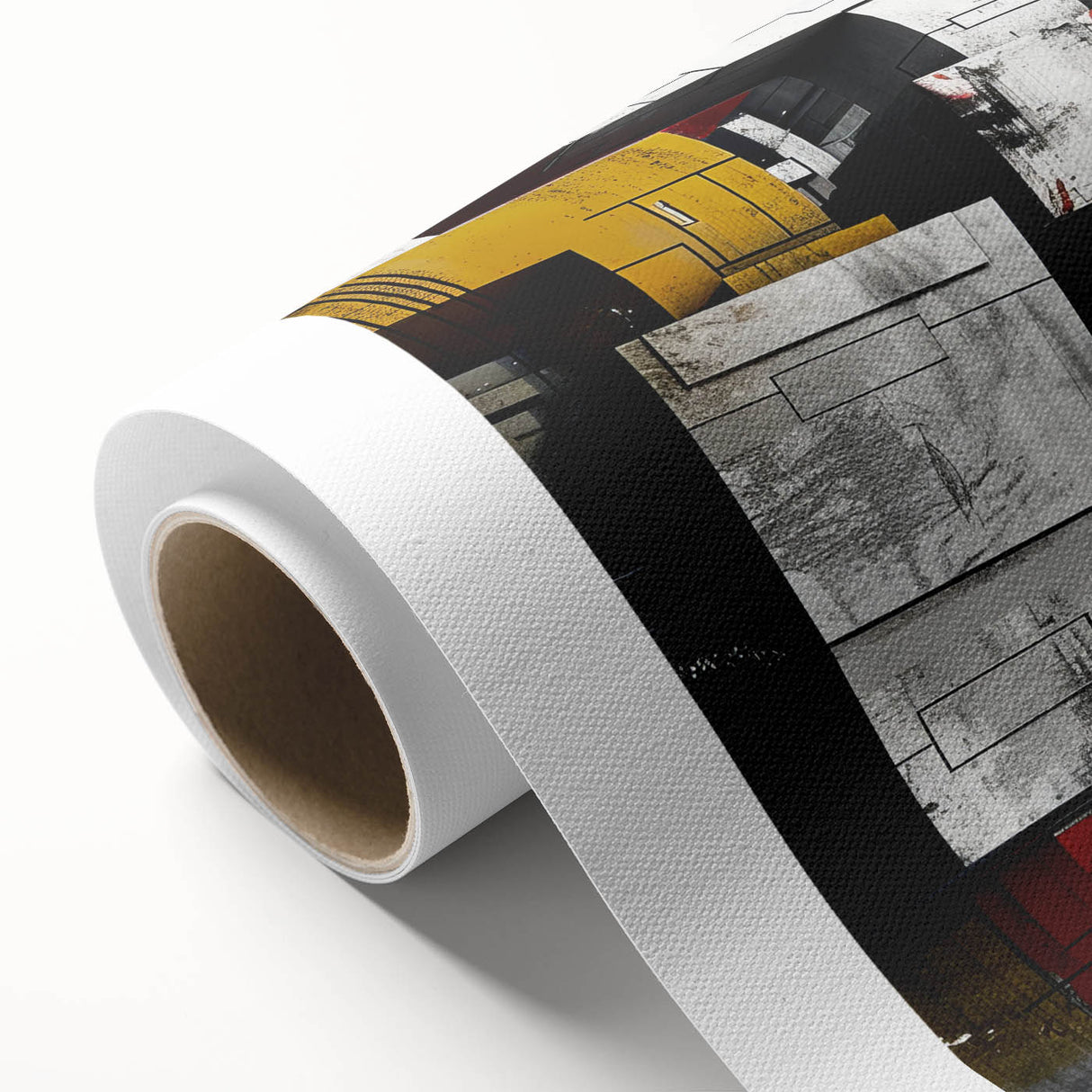 Bold Brutalist Wall Art | Industrial Geometric Design with Concrete Textures