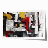 Bold Brutalist Wall Art | Industrial Geometric Design with Concrete Textures