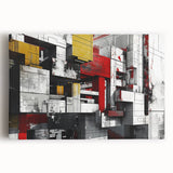 Bold Brutalist Wall Art | Industrial Geometric Design with Concrete Textures