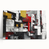 Bold Brutalist Wall Art | Industrial Geometric Design with Concrete Textures