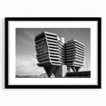 Architectural Brutalist Wall Art | Monochrome Modern Industrial Design