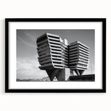 Architectural Brutalist Wall Art | Monochrome Modern Industrial Design