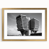 Architectural Brutalist Wall Art | Monochrome Modern Industrial Design