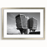 Architectural Brutalist Wall Art | Monochrome Modern Industrial Design