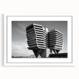 Architectural Brutalist Wall Art | Monochrome Modern Industrial Design