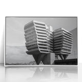 Architectural Brutalist Wall Art | Monochrome Modern Industrial Design