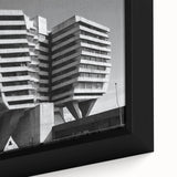 Architectural Brutalist Wall Art | Monochrome Modern Industrial Design