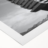 Architectural Brutalist Wall Art | Monochrome Modern Industrial Design