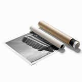 Architectural Brutalist Wall Art | Monochrome Modern Industrial Design