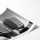 Architectural Brutalist Wall Art | Monochrome Modern Industrial Design