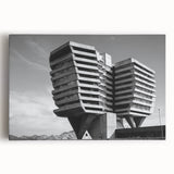Architectural Brutalist Wall Art | Monochrome Modern Industrial Design