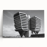 Architectural Brutalist Wall Art | Monochrome Modern Industrial Design