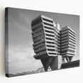 Architectural Brutalist Wall Art | Monochrome Modern Industrial Design