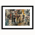 Expressive Brutalist Wall Art | Abstract Geometric Industrial Design Canvas
