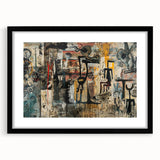 Expressive Brutalist Wall Art | Abstract Geometric Industrial Design Canvas